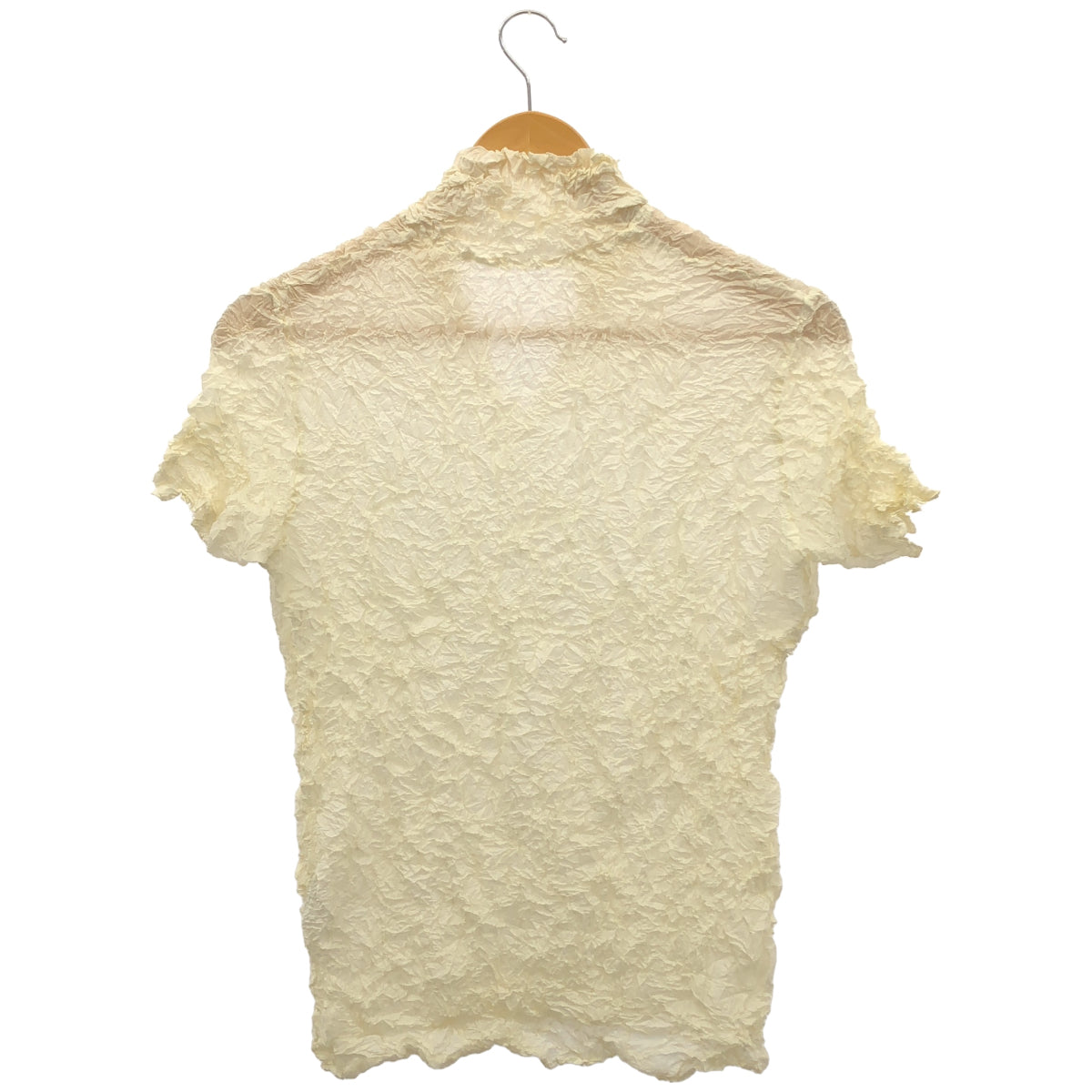 ISSEY MIYAKE イッセイミヤケ IM94-FJ629 アイボリー しわ加工 カットソー トップス