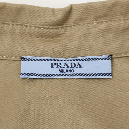 PRADA プラダ 【新品同様/国内正規/23年製】P293HT Cotton Jumpsuit トライアングルロゴベルト付 ジャンプスーツ オーバーオール オールインワン