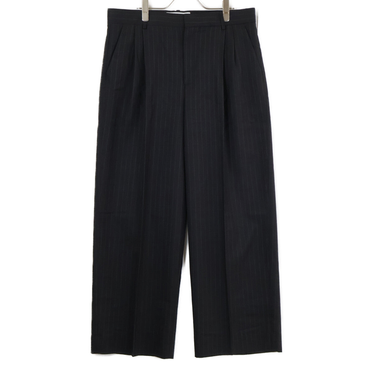 LOEWE ロエベ 【美品/国内正規】HSM1Y04W60 ストライプ ウール ワイド スラックス ボトムス