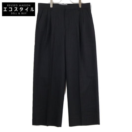 LOEWE ロエベ 【美品/国内正規】HSM1Y04W60 ストライプ ウール ワイド スラックス ボトムス