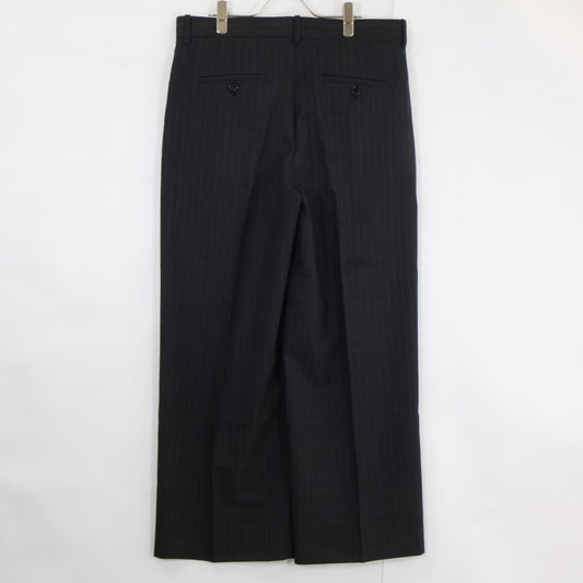 LOEWE ロエベ 【美品/国内正規】HSM1Y04W60 ストライプ ウール ワイド スラックス ボトムス