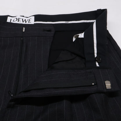 LOEWE ロエベ 【美品/国内正規】HSM1Y04W60 ストライプ ウール ワイド スラックス ボトムス