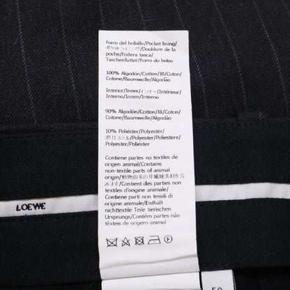 LOEWE ロエベ 【美品/国内正規】HSM1Y04W60 ストライプ ウール ワイド スラックス ボトムス