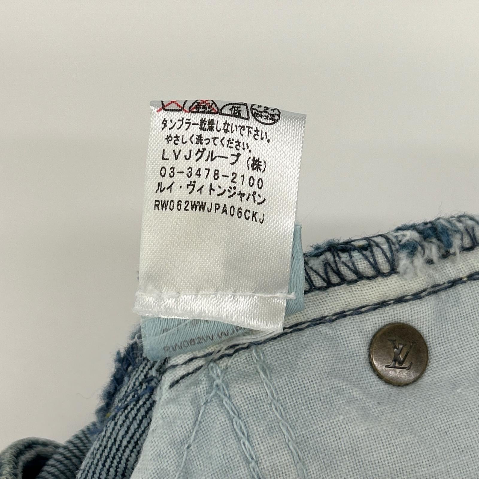 LOUIS VUITTON ルイヴィトン ブルー モノグラム デニムパンツ ボトムス