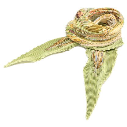 HERMES エルメス 【美品】Amazonia アマゾニア シルク プリーツ カレ スカーフ