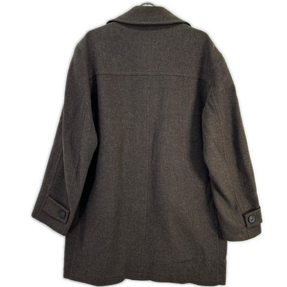 E.Z BY ZEGNA イージーバイゼニア ブラウン ラムウール シングルボタン コート コート