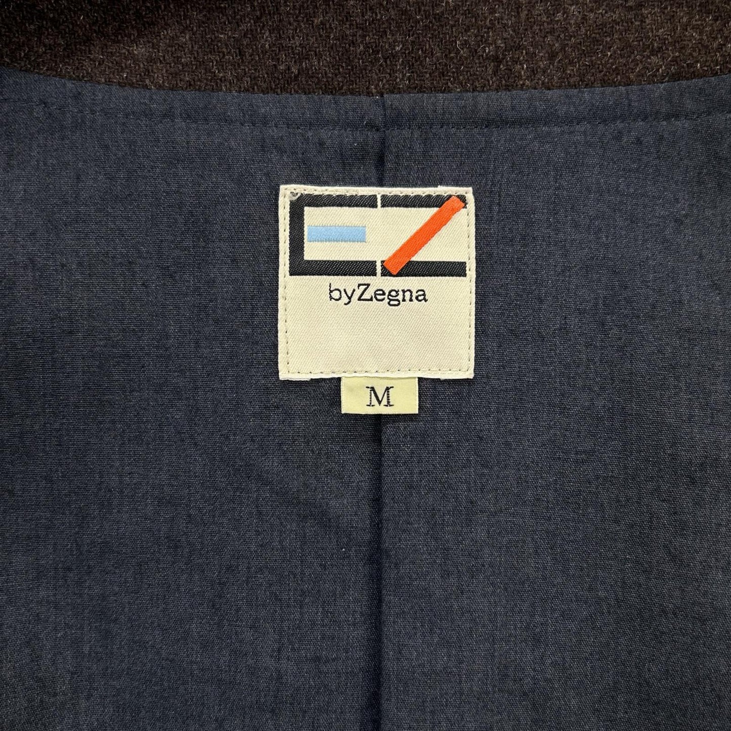 E.Z BY ZEGNA イージーバイゼニア ブラウン ラムウール シングルボタン コート コート