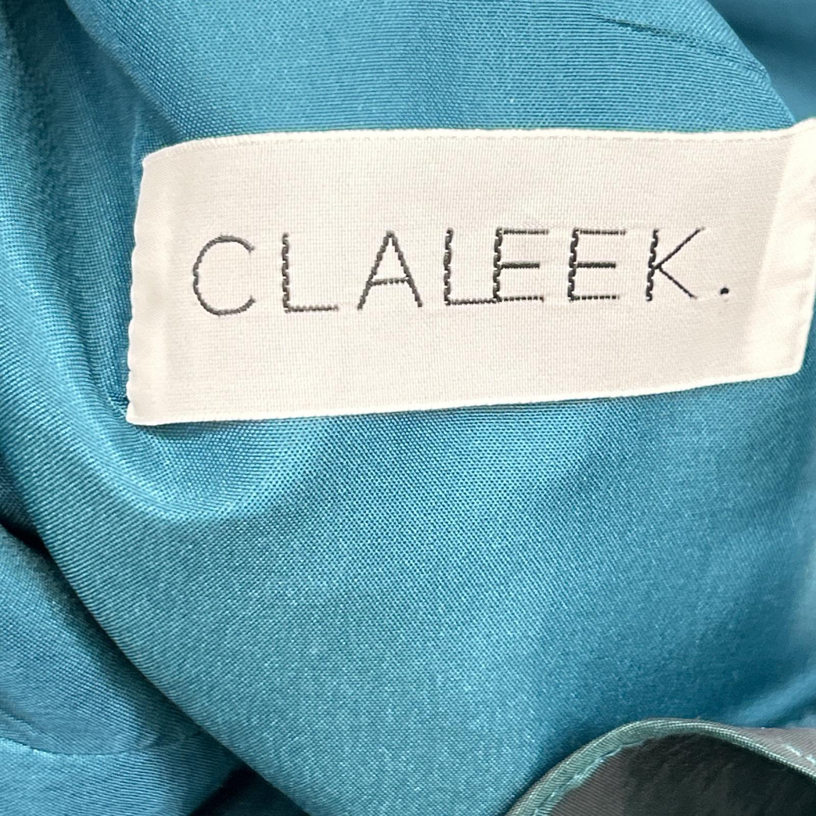 CLALEEK クラリーク 新品未使用 Vネック サテン ノースリーブドレス ワンピース