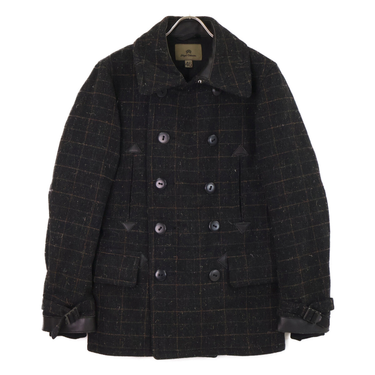 NIGEL CABOURN ナイジェルケーボン 8080000002 MILITARY PEA COAT チェック ミリタリー ピー コート