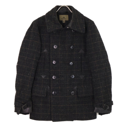 NIGEL CABOURN ナイジェルケーボン 8080000002 MILITARY PEA COAT チェック ミリタリー ピー コート
