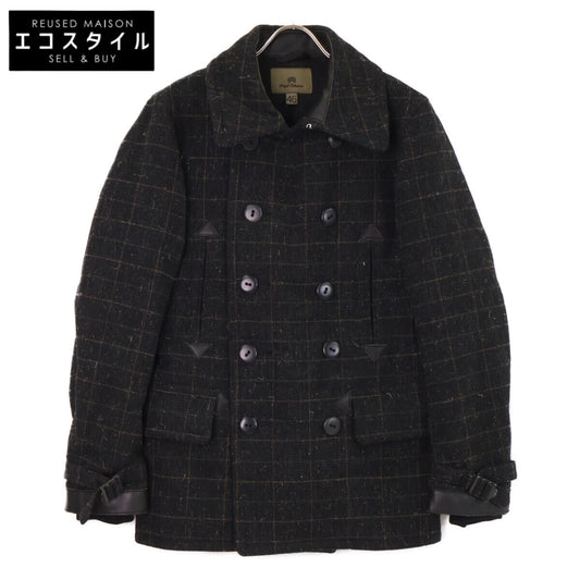 NIGEL CABOURN ナイジェルケーボン 8080000002 MILITARY PEA COAT チェック ミリタリー ピー コート