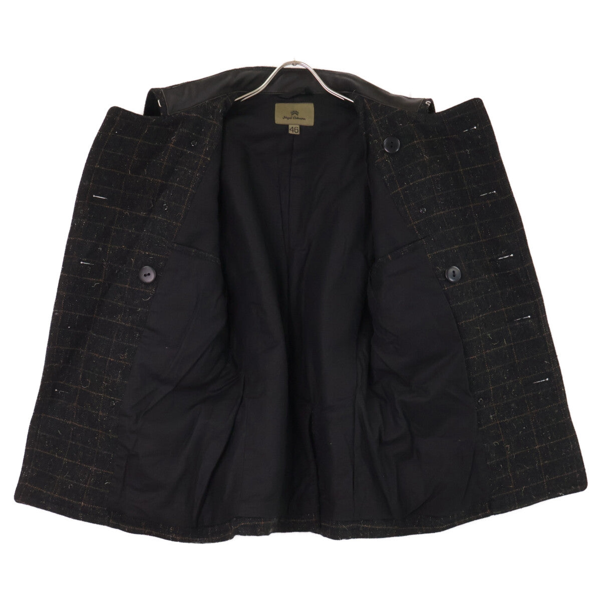 NIGEL CABOURN ナイジェルケーボン 8080000002 MILITARY PEA COAT チェック ミリタリー ピー コート