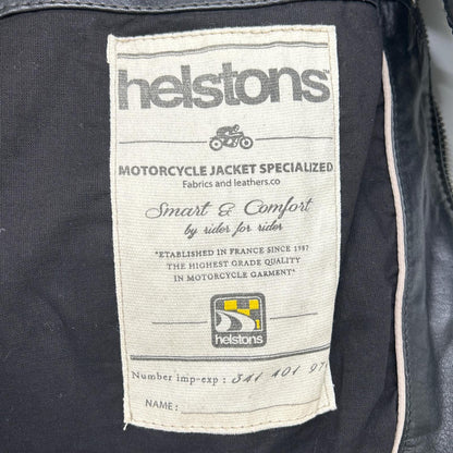 helstons ヘルストン ブラック レザー ジャケット ジャケット