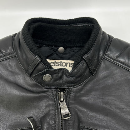 helstons ヘルストン ブラック レザー ジャケット ジャケット