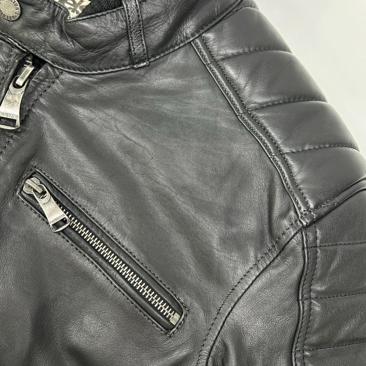helstons Helstons black leather jacket jacket