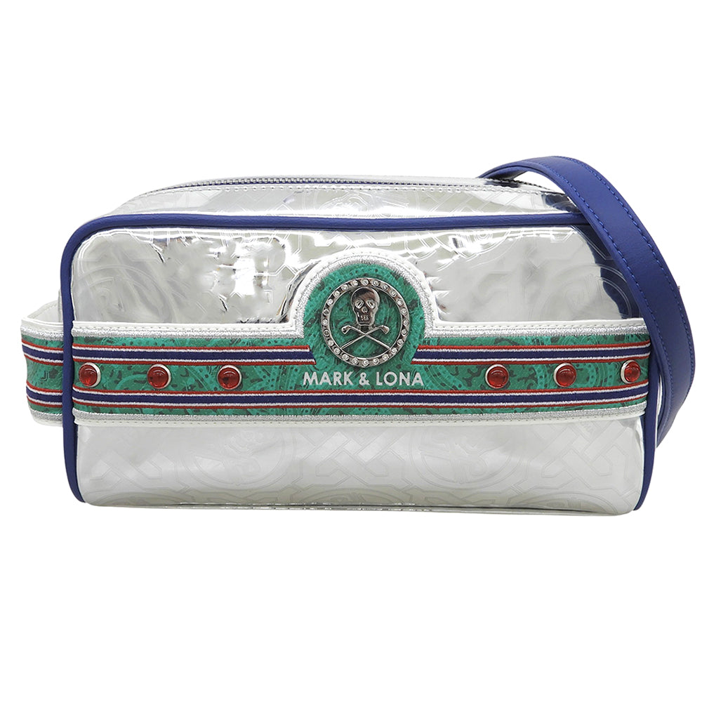 MARK&LONA マークアンドロナ 未使用 Stela Chrome Edition Pouch ショルダーバッグ セカンドバッグ クラッチバッグ メンズ シルバー セカンドバッグ クラッチバッグ
