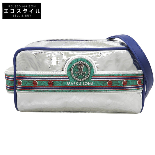 MARK&LONA マークアンドロナ 未使用 Stela Chrome Edition Pouch ショルダーバッグ セカンドバッグ クラッチバッグ メンズ シルバー セカンドバッグ クラッチバッグ