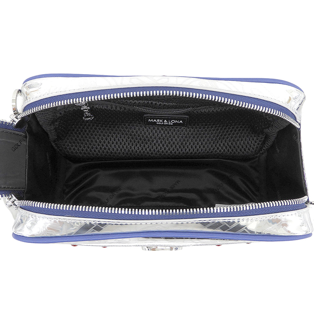 MARK&LONA マークアンドロナ 未使用 Stela Chrome Edition Pouch ショルダーバッグ セカンドバッグ クラッチバッグ メンズ シルバー セカンドバッグ クラッチバッグ