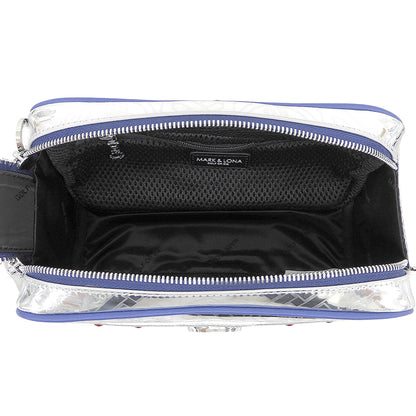 MARK&LONA マークアンドロナ 未使用 Stela Chrome Edition Pouch ショルダーバッグ セカンドバッグ クラッチバッグ メンズ シルバー セカンドバッグ クラッチバッグ