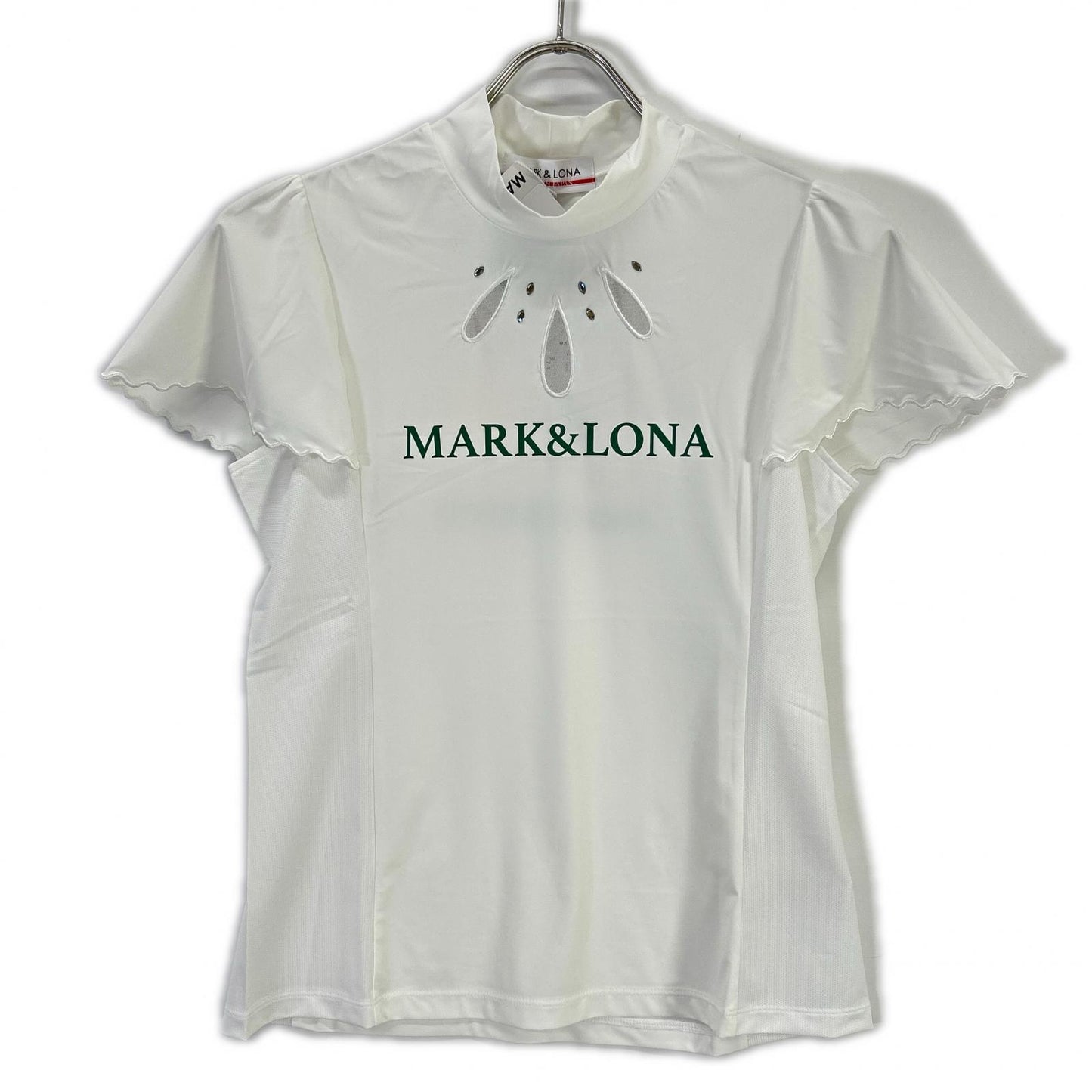 MARK&LONA マークアンドロナ ホワイト モックネック カットソー トップス