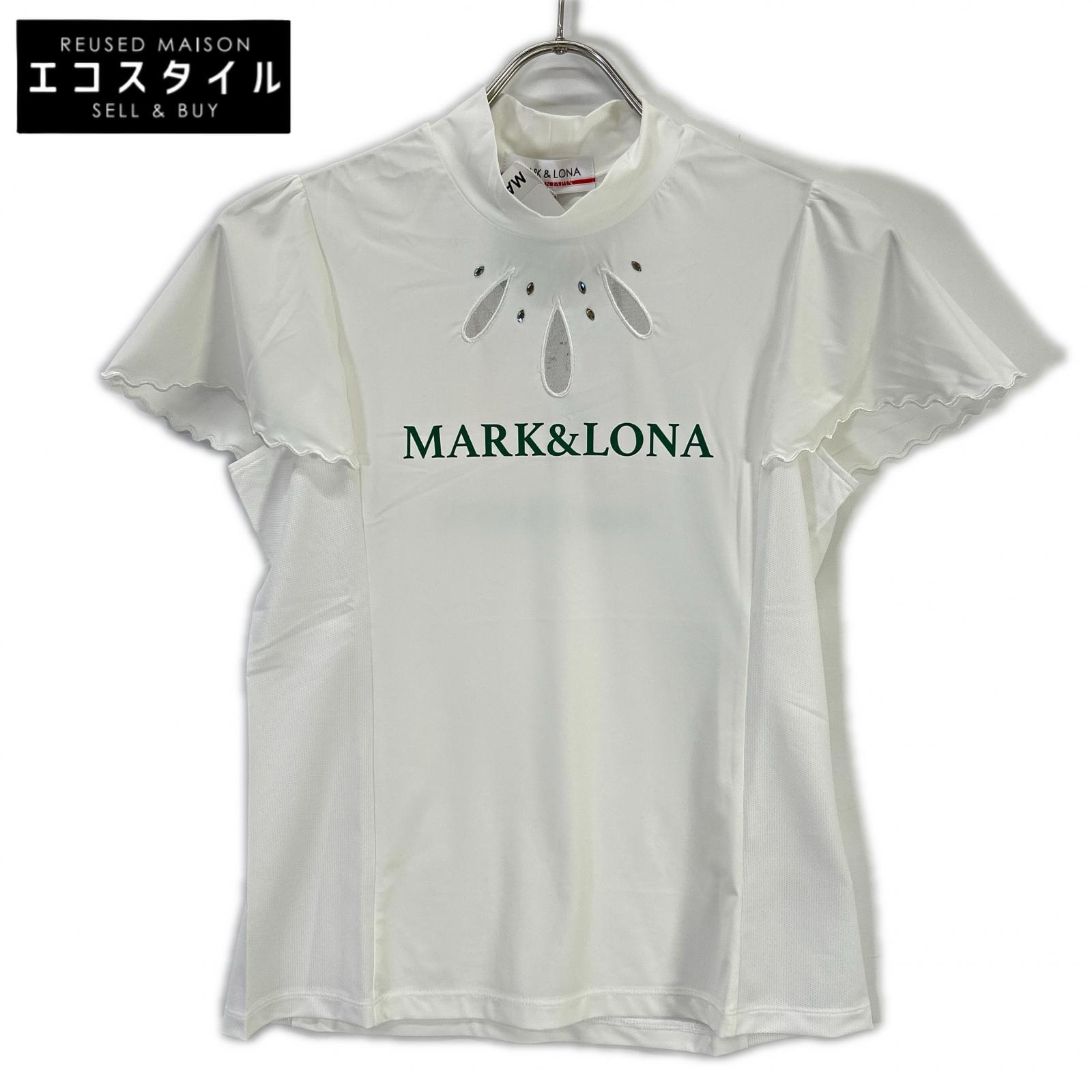 MARK&LONA マークアンドロナ ホワイト モックネック カットソー トップス