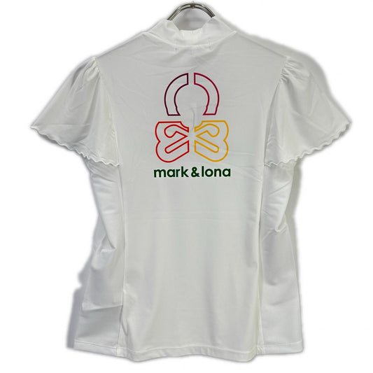 MARK&LONA マークアンドロナ ホワイト モックネック カットソー トップス