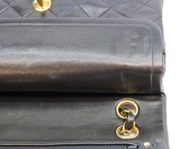 CHANEL シャネル 2番 A01113 黒 ラム ゴールド金具 マトラッセ23 バッグ ショルダーバッグ