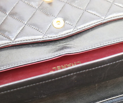 CHANEL シャネル 2番 A01113 黒 ラム ゴールド金具 マトラッセ23 バッグ ショルダーバッグ