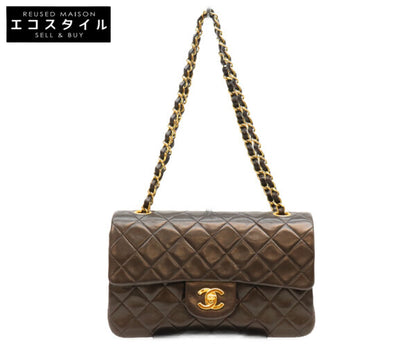 CHANEL シャネル 2番 A01113 黒 ラム ゴールド金具 マトラッセ23 バッグ ショルダーバッグ