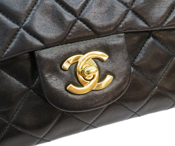 CHANEL シャネル 2番 A01113 黒 ラム ゴールド金具 マトラッセ23 バッグ ショルダーバッグ