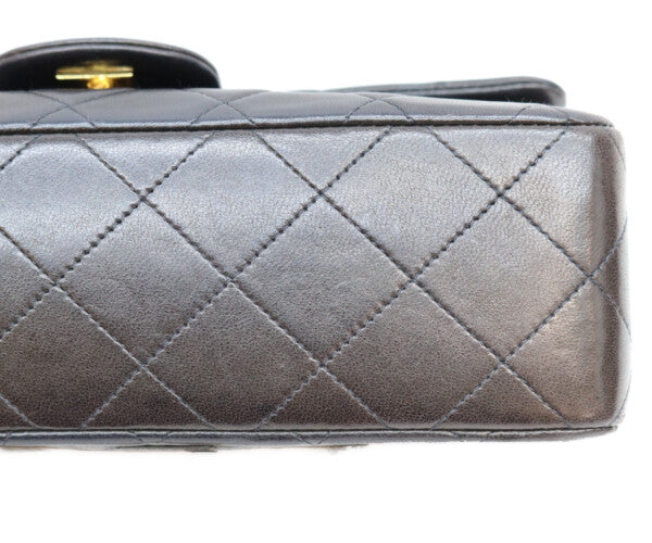 CHANEL シャネル 2番 A01113 黒 ラム ゴールド金具 マトラッセ23 バッグ ショルダーバッグ