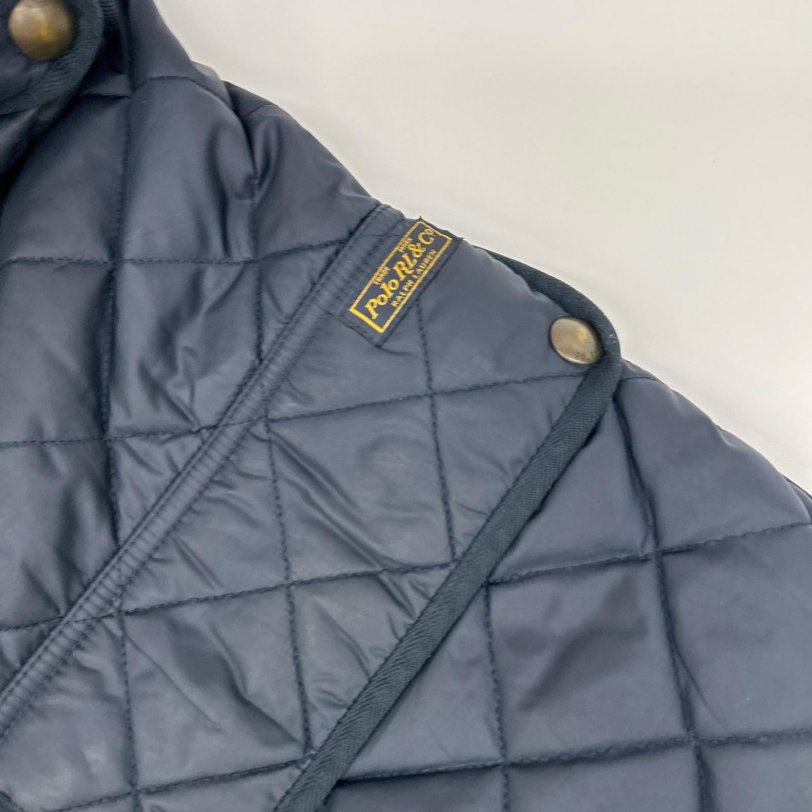 POLObyRalphLauren ポロラルフローレン ネイビー 00S 襟コーデュロイ キルティングジャケット ジャケット