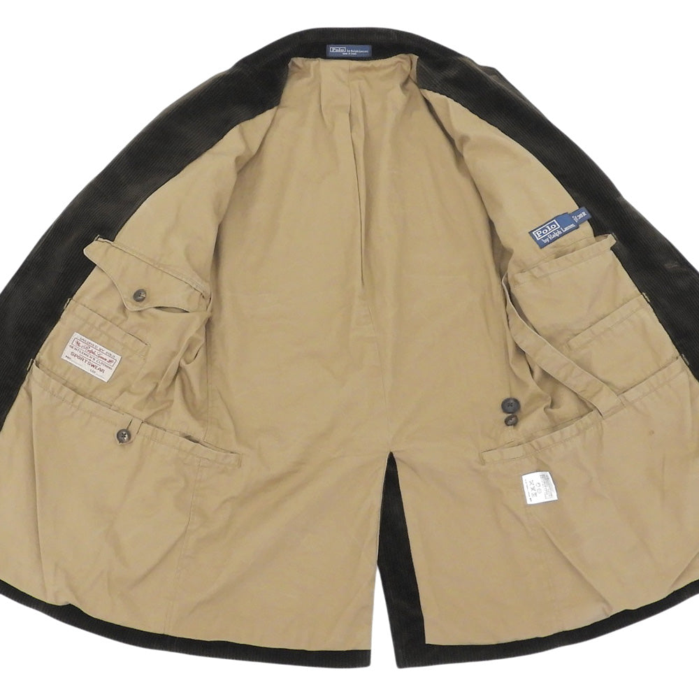 POLObyRalphLauren ポロラルフローレン 3PKT コーデュロイ ジャケット メンズ ブラウン 38R ジャケット