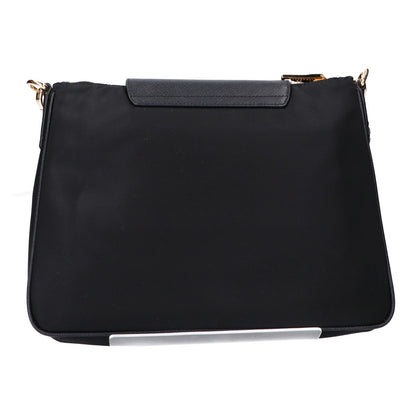 PRADA プラダ 新品同様 1BH933 トライアングルロゴ テスートナイロン x サフィアーノ ショルダーバッグ