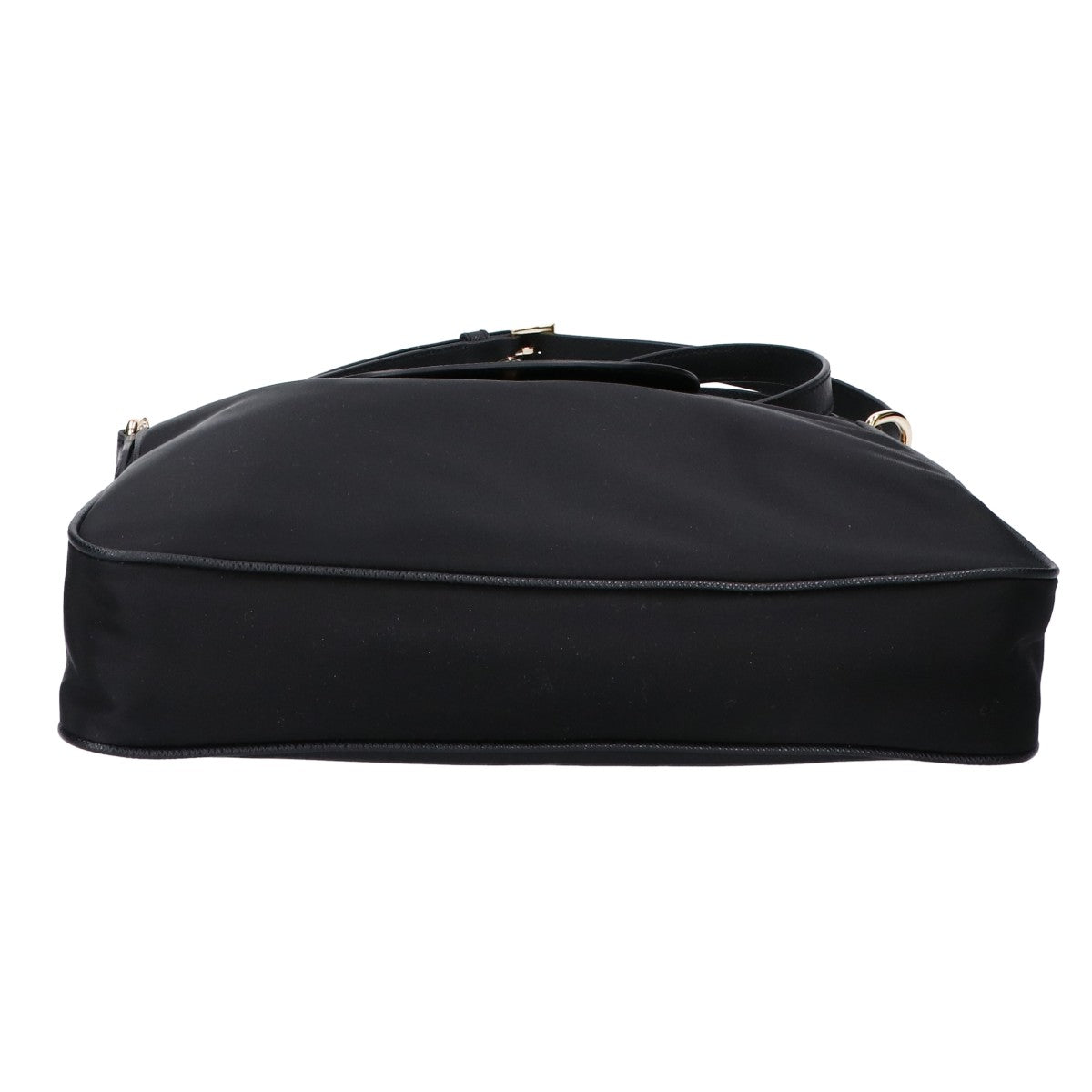 PRADA プラダ 新品同様 1BH933 トライアングルロゴ テスートナイロン x サフィアーノ ショルダーバッグ