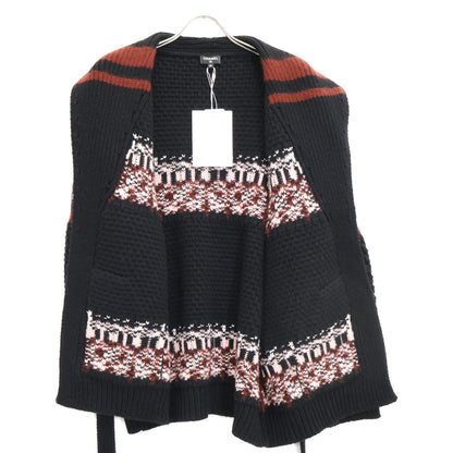 CHANEL シャネル 【美品/国内正規/24AW】P77879K11261 ココマーク カシミヤｘシルク ベルト付 ニット ガウンジャケット ジャケット