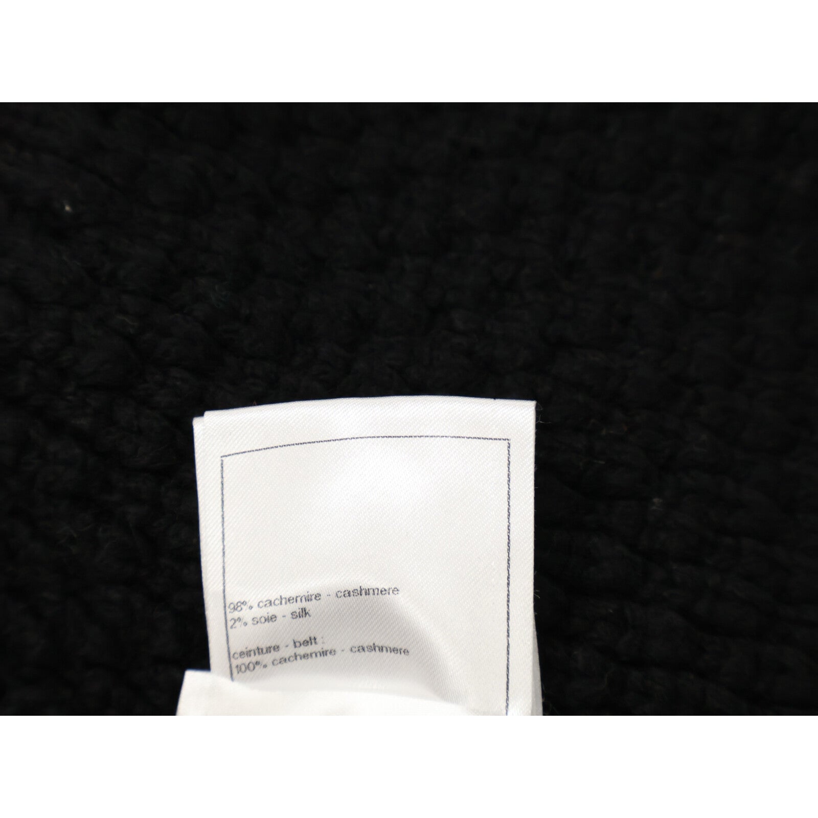 CHANEL シャネル 【美品/国内正規/24AW】P77879K11261 ココマーク カシミヤｘシルク ベルト付 ニット ガウンジャケット ジャケット