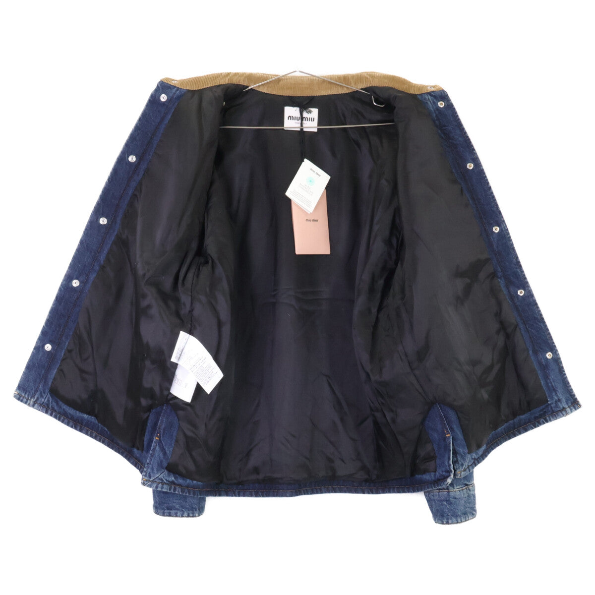 MIUMIU ミュウミュウ 【新品同様/国内正規/24年製】GWB234 Denim Down Jacket デニム ダウンジャケット ジャケット