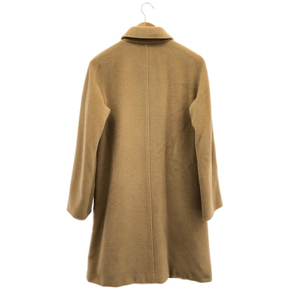 Max Mara マックスマーラ ベージュ カシミヤ混ウール ステンカラーコート トップス