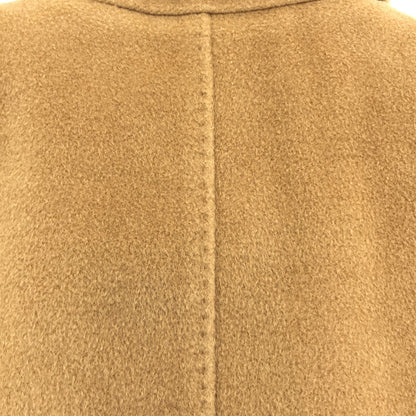 Max Mara マックスマーラ ベージュ カシミヤ混ウール ステンカラーコート トップス