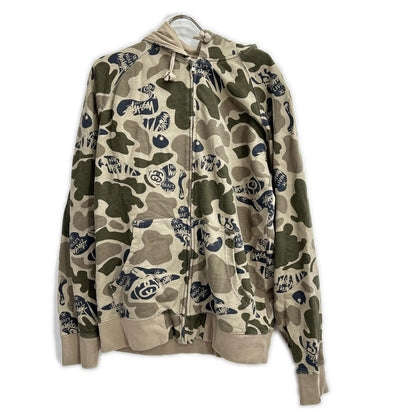 stussy ステューシー カモフラ ジップアップ パーカー トップス