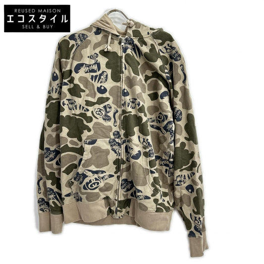 stussy ステューシー カモフラ ジップアップ パーカー トップス