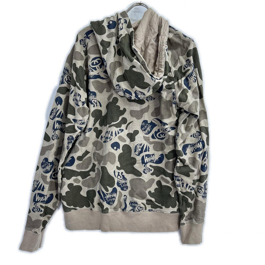stussy ステューシー カモフラ ジップアップ パーカー トップス