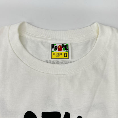 A BATHING APE アベイシングエイプ ホワイト キースヘリング COLLEGE Tシャツ トップス