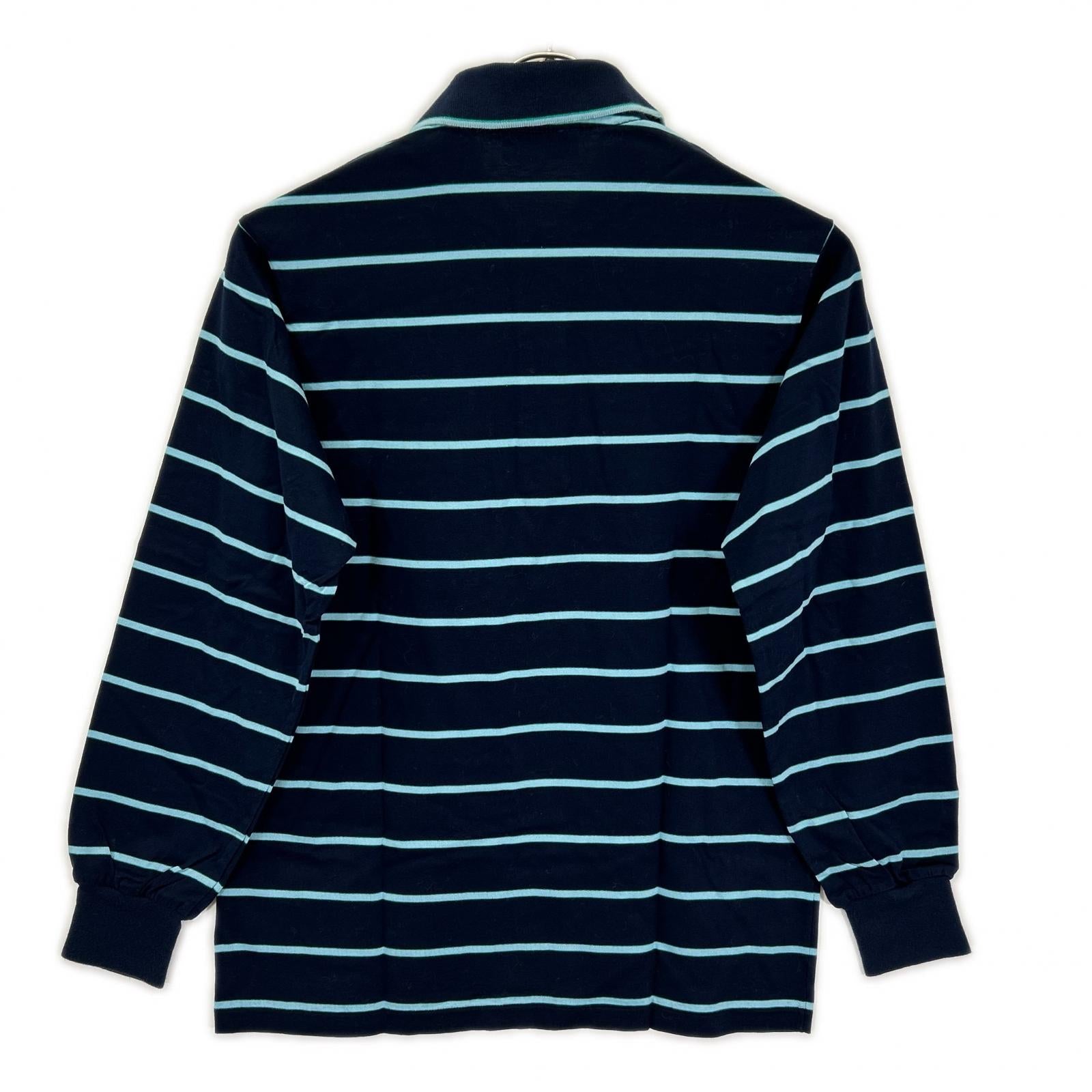 Lacoste ラコステ 1960~90年代 フレラコ ネイビー 長袖 ボーダー ポロシャツ トップス