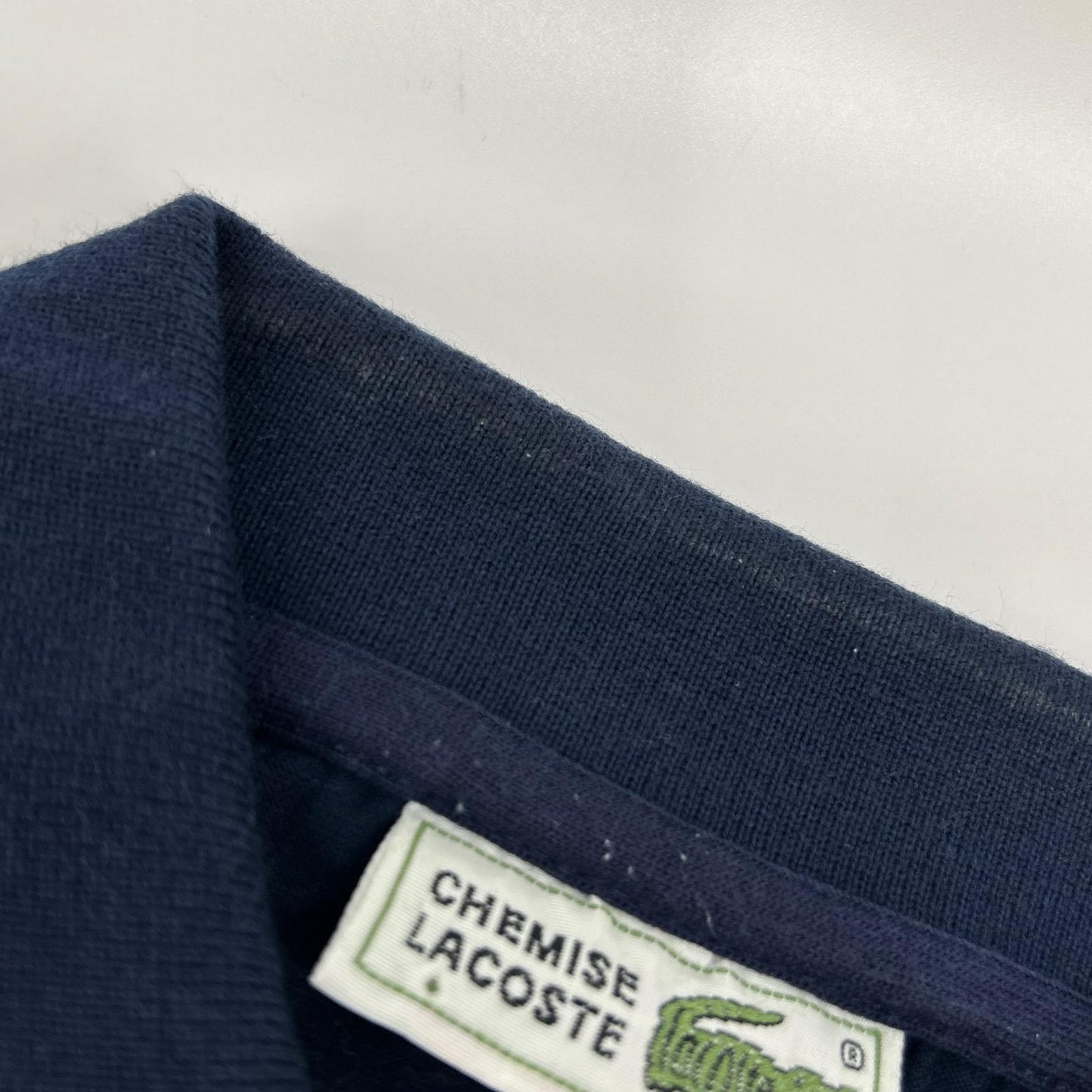 Lacoste ラコステ 1960~90年代 フレラコ ネイビー 長袖 ボーダー ポロシャツ トップス