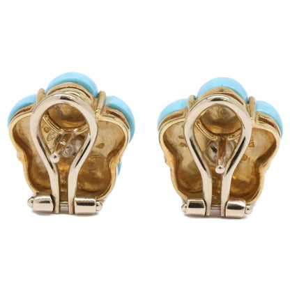 PonteVecchio ポンテヴェキオ 750 D0.14ct ダイヤモンド フラワーモチーフ ピアス