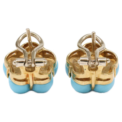 PonteVecchio ポンテヴェキオ 750 D0.14ct ダイヤモンド フラワーモチーフ ピアス
