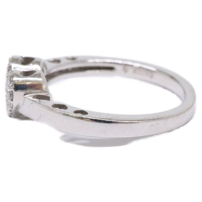 PonteVecchio ポンテヴェキオ K18WG ハートモチーフ 0.13ct ダイヤモンド リング 指輪
