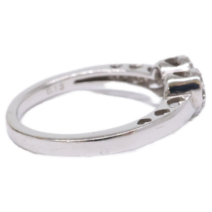 PonteVecchio ポンテヴェキオ K18WG ハートモチーフ 0.13ct ダイヤモンド リング 指輪